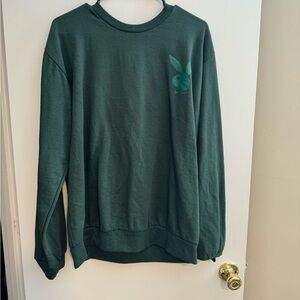 Green playboy sweater